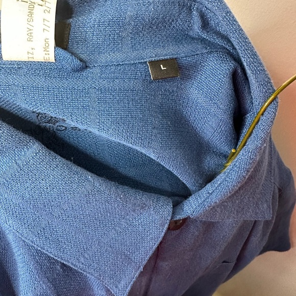 Men’s Ashworth Casual Button Up Short Sleeve Shirt Large - Picture 5 of 5